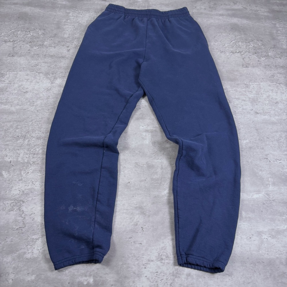 Fruit Of The Loom Sweatpants Elastic Hem Medium Navy Y2K